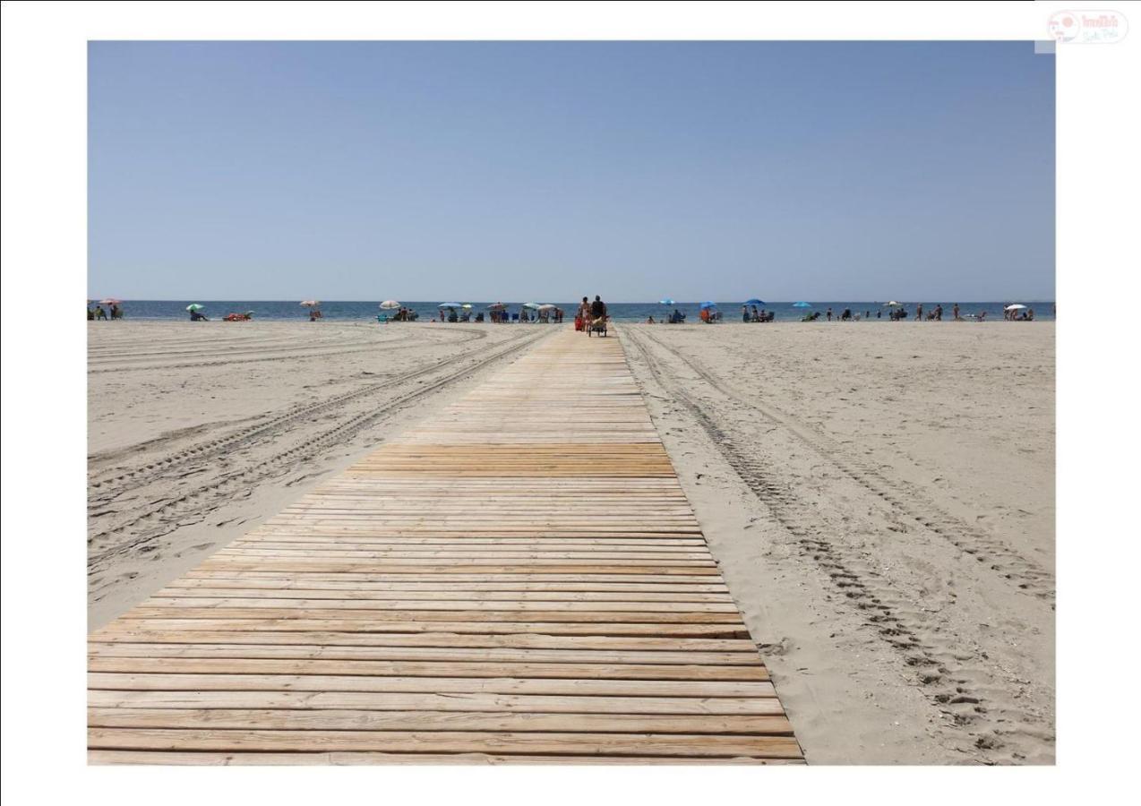 Apartamento Santa Pola, En Playa Del Tamarit Con Piscina. מראה חיצוני תמונה