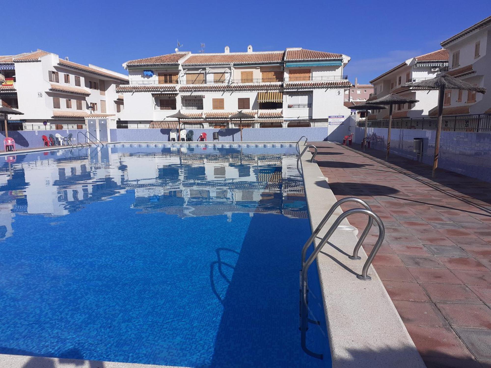 Apartamento Santa Pola, En Playa Del Tamarit Con Piscina. מראה חיצוני תמונה